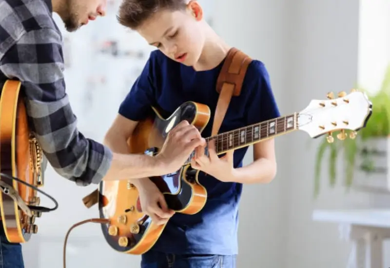 kid has bass lessons in atlanta